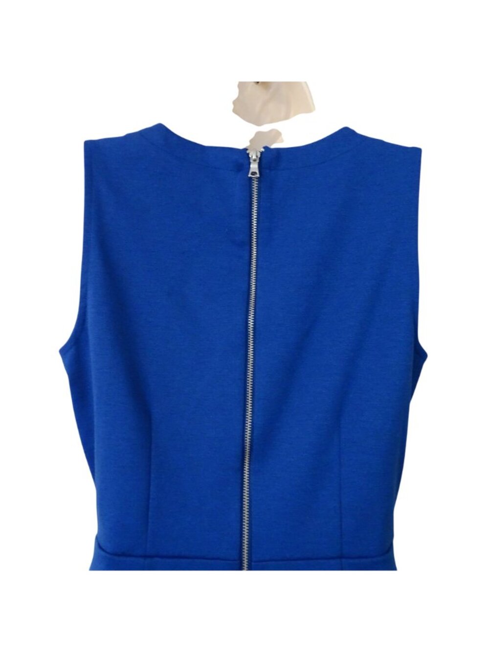 Gap Blue Sleeveless Fit and Flare Flounce Skater Dress Women Size 2 Blue Office - Picture 5 of 10